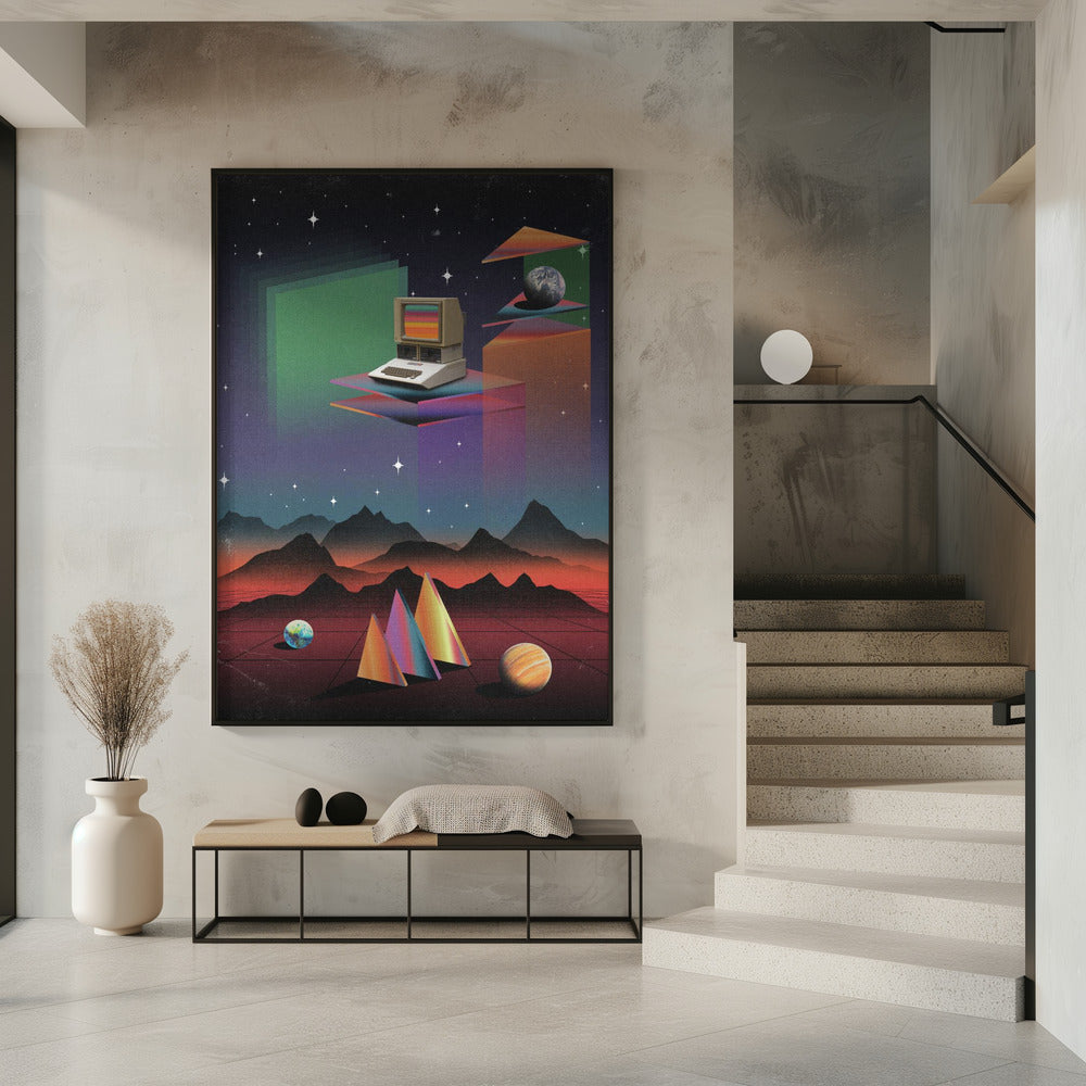 80er Jahre CRT-Computer | Poster