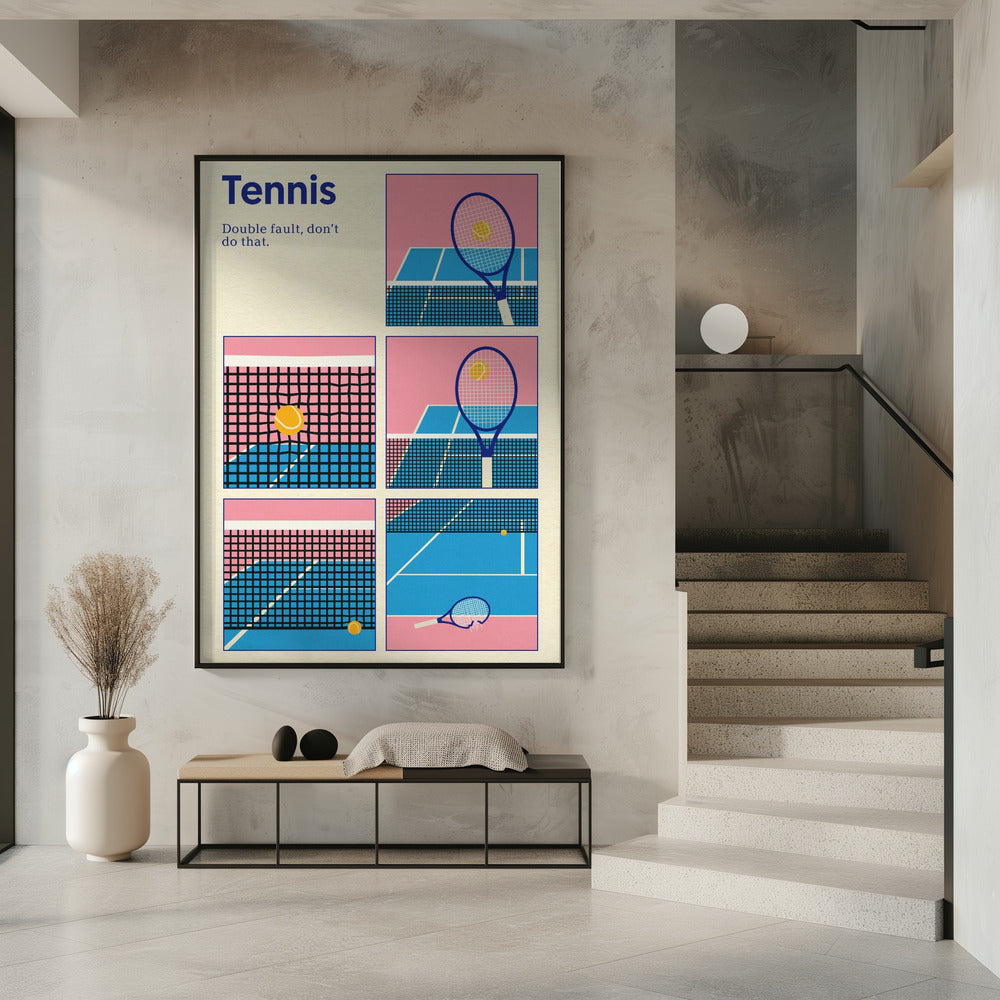 Poster Tennis Doppelsprung | Poster