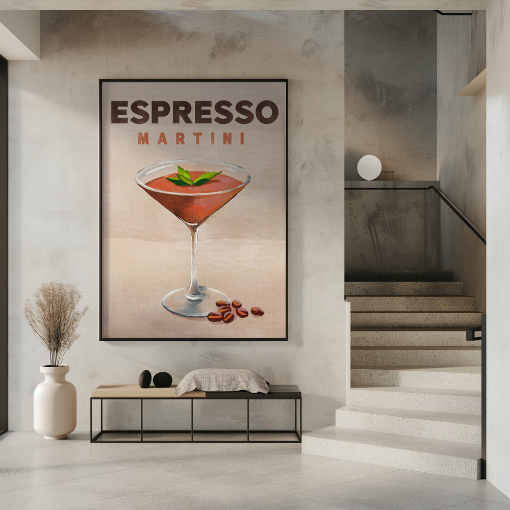 Espresso Martini Cocktail Bar Dekor | Poster