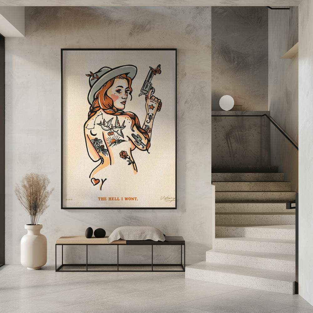 Zum Teufel, ich werde nicht drucken 16x20 | Poster