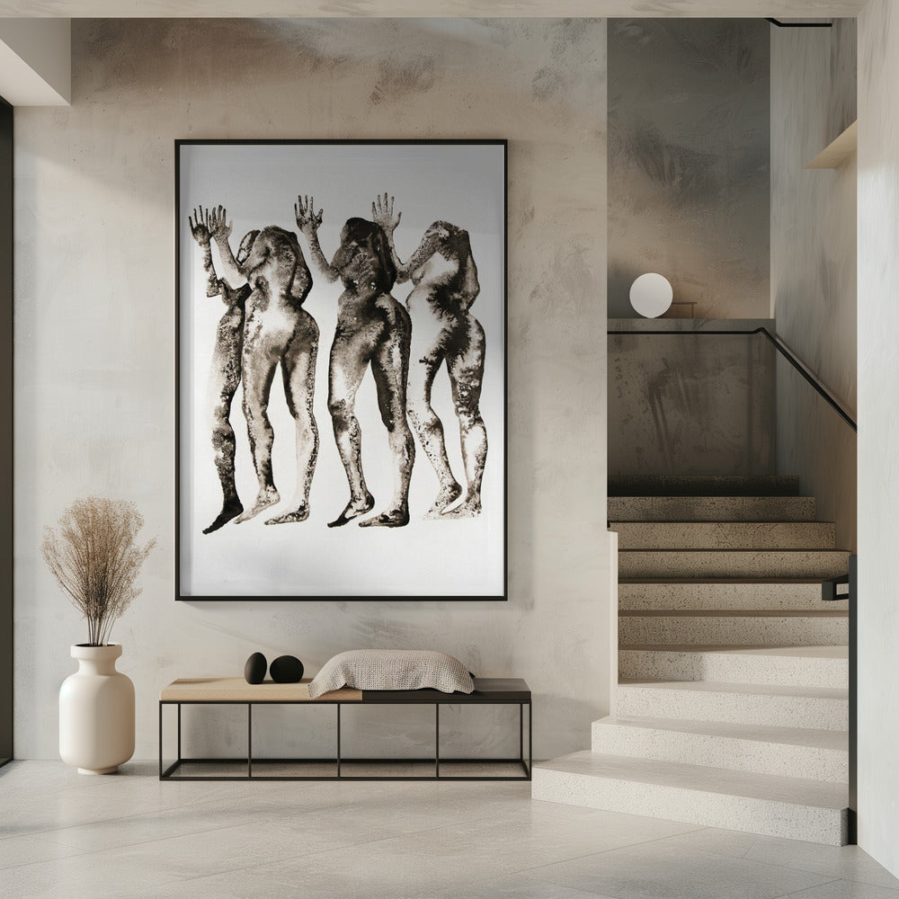 4 Figuren (kopflos) | Poster