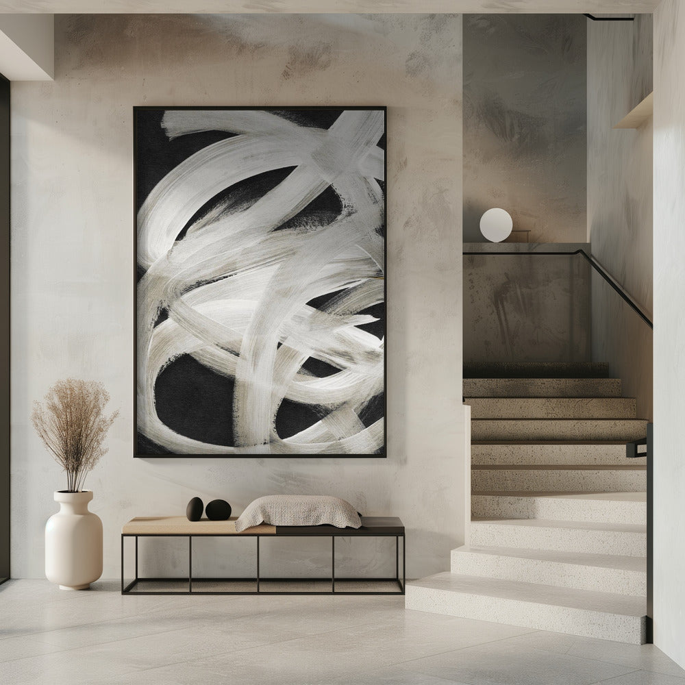 Abstrakte Pinselstriche 129 | Poster