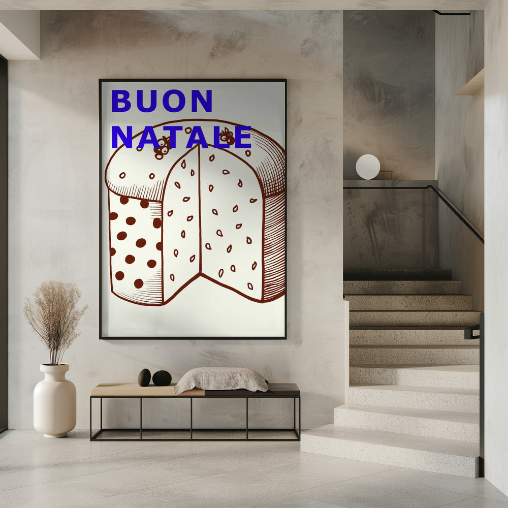 Schleifen und Kugeln: Buon Natale | Poster