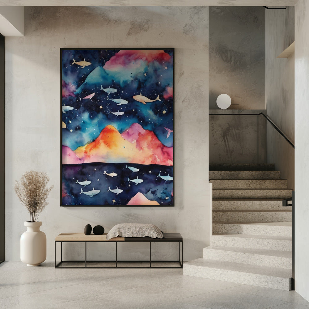 Sternenklare Meereslandschaft | Poster