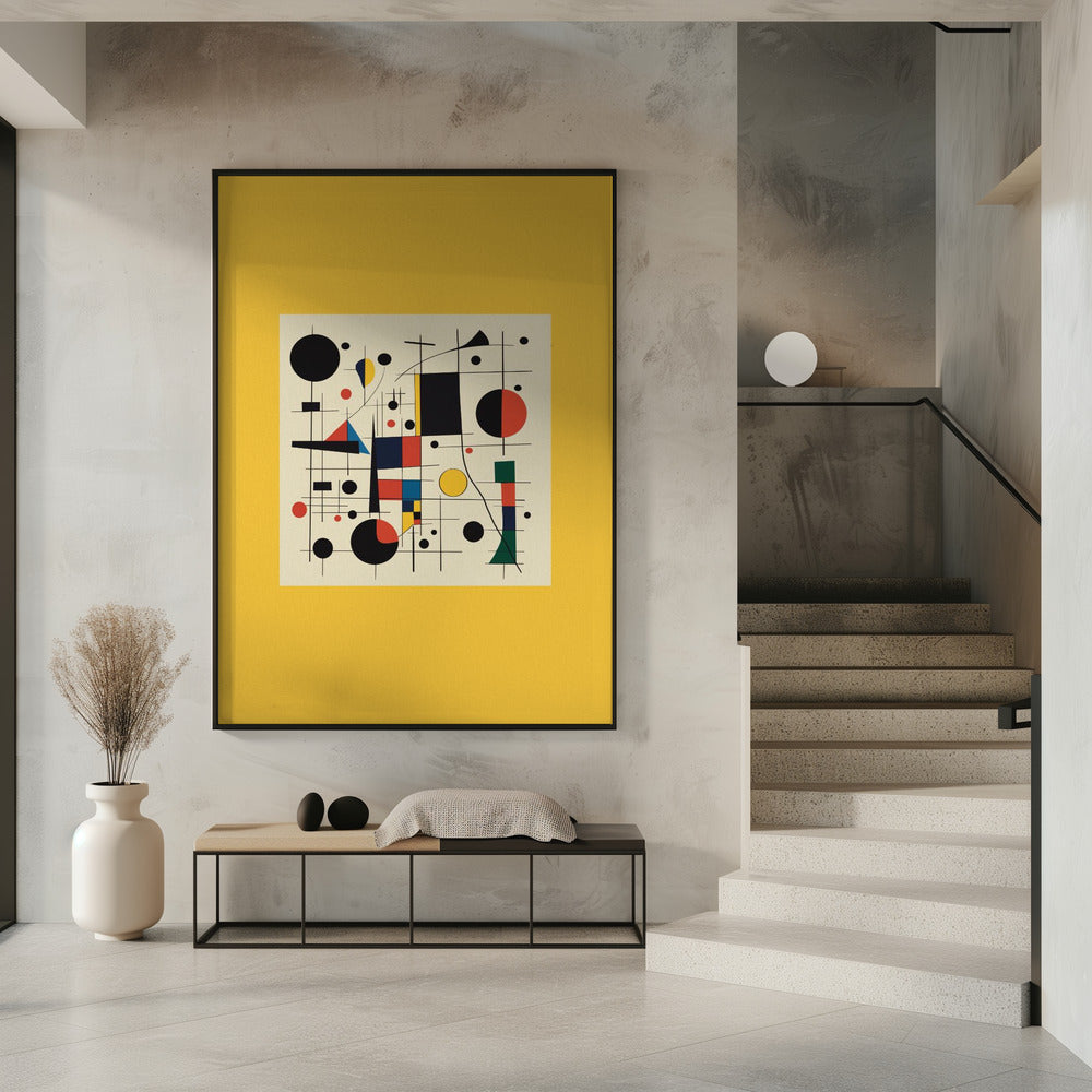 Abstrakte Geometrie und leuchtende Farben | Poster