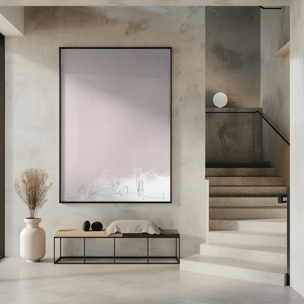 Flüstern in sanftem Beige | Poster