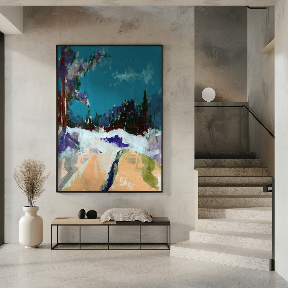 Winterlandschaft im Wald 1 | Poster