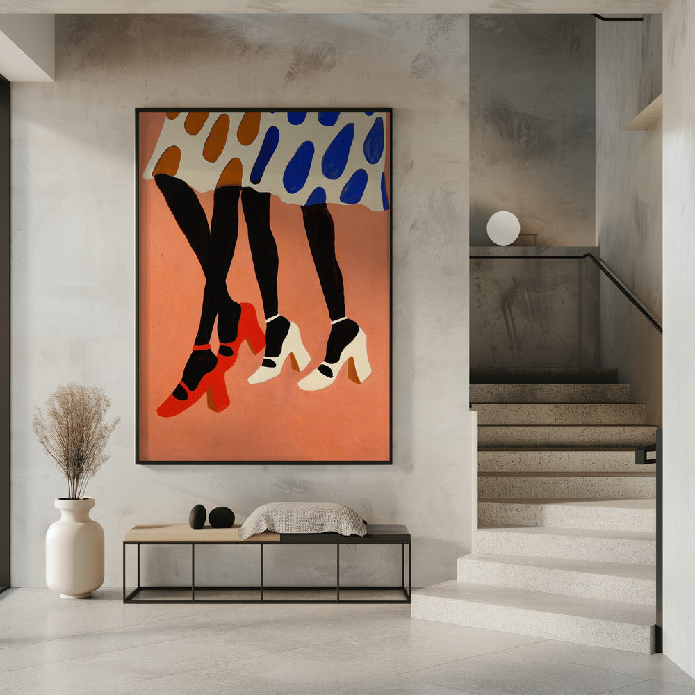 Gepunktete Schritte | Poster
