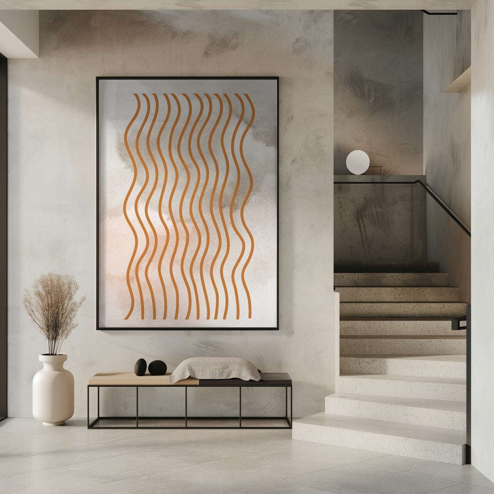Geschwungene Linienharmonie | Poster