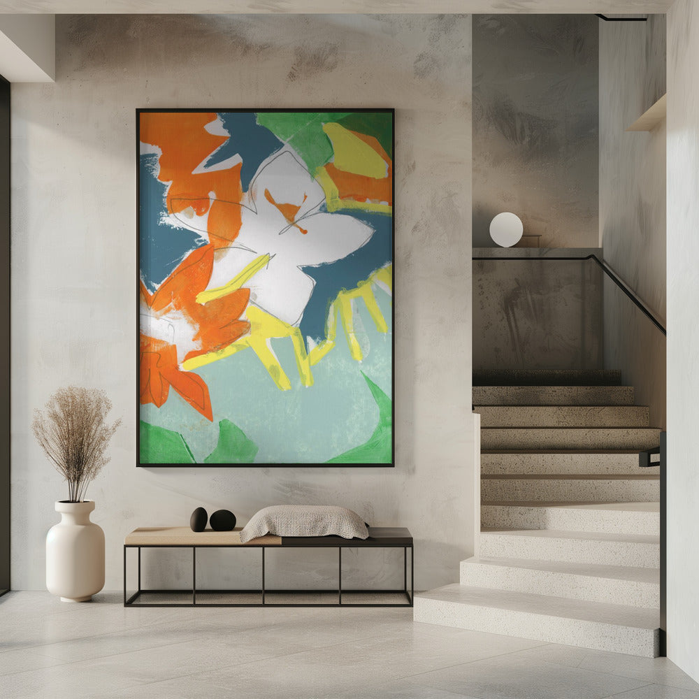Sanfte, rustikale, leuchtende Blumen Nr. 1 | Poster