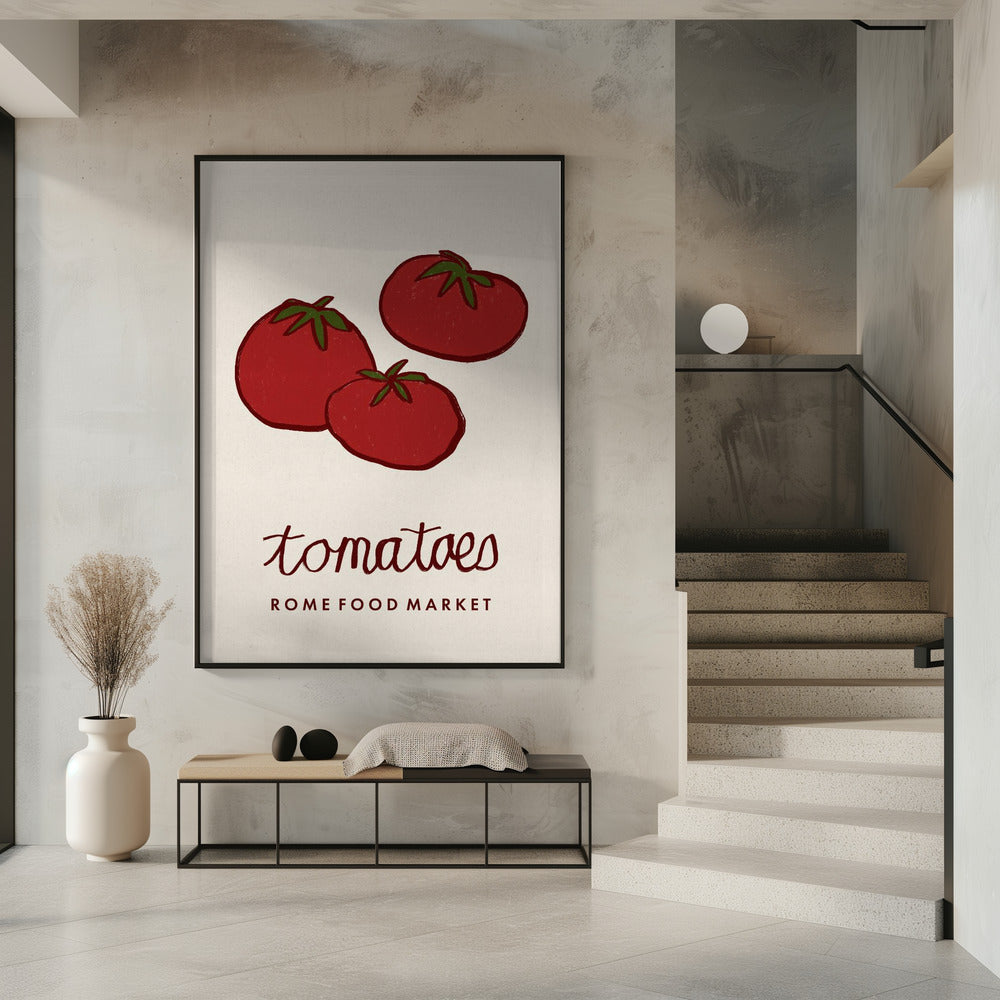 Food Art - Tomaten Rom Lebensmittelmarkt | Poster
