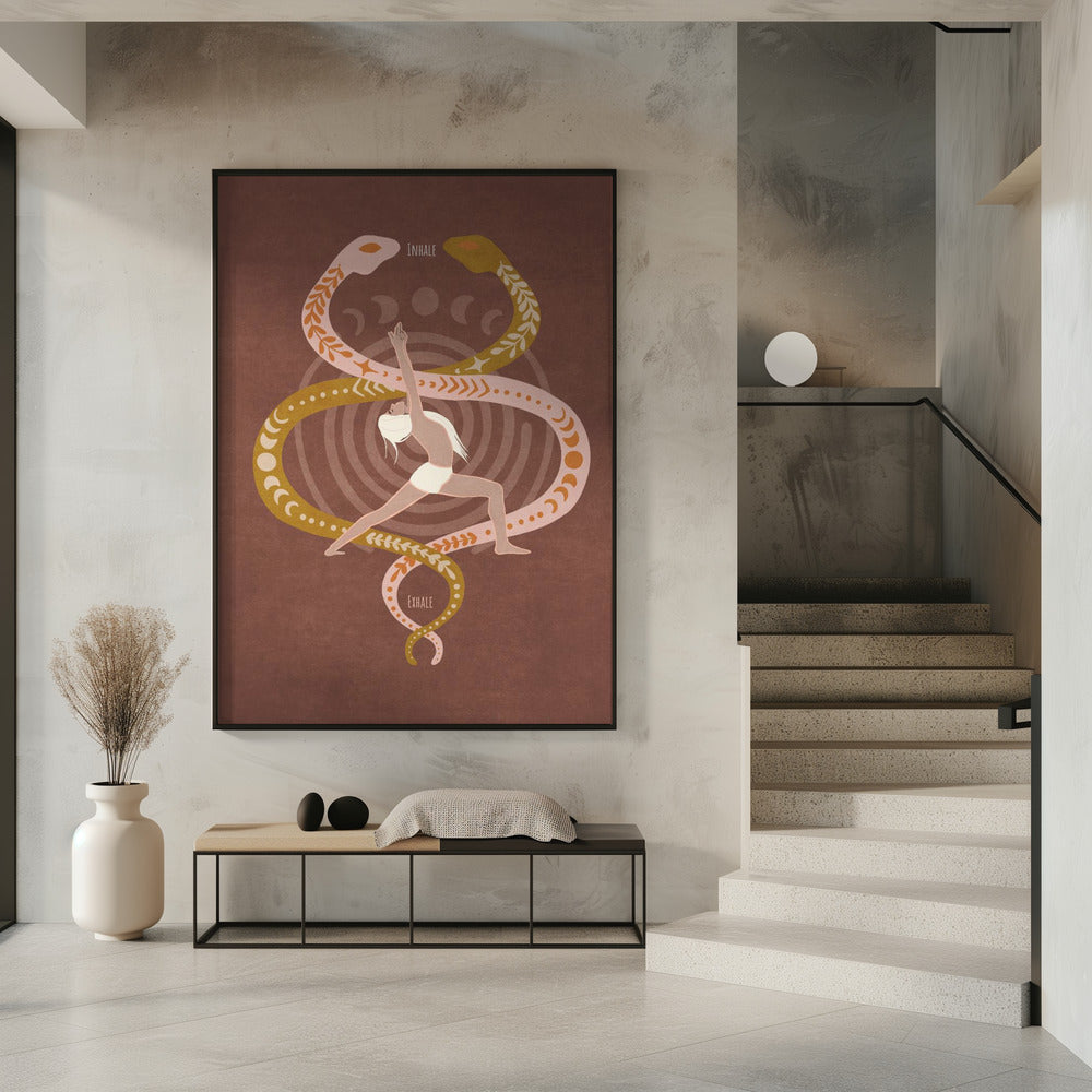 Schlangenfluss-Yoga | Poster