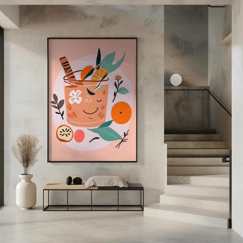 Zimt-Orangen-Cocktail | Poster