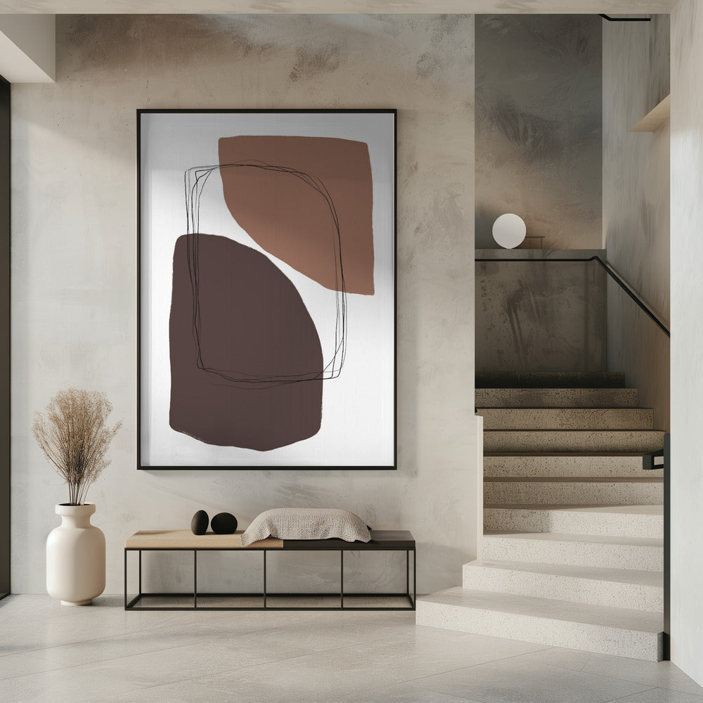 Elegante erdige Formen | Poster
