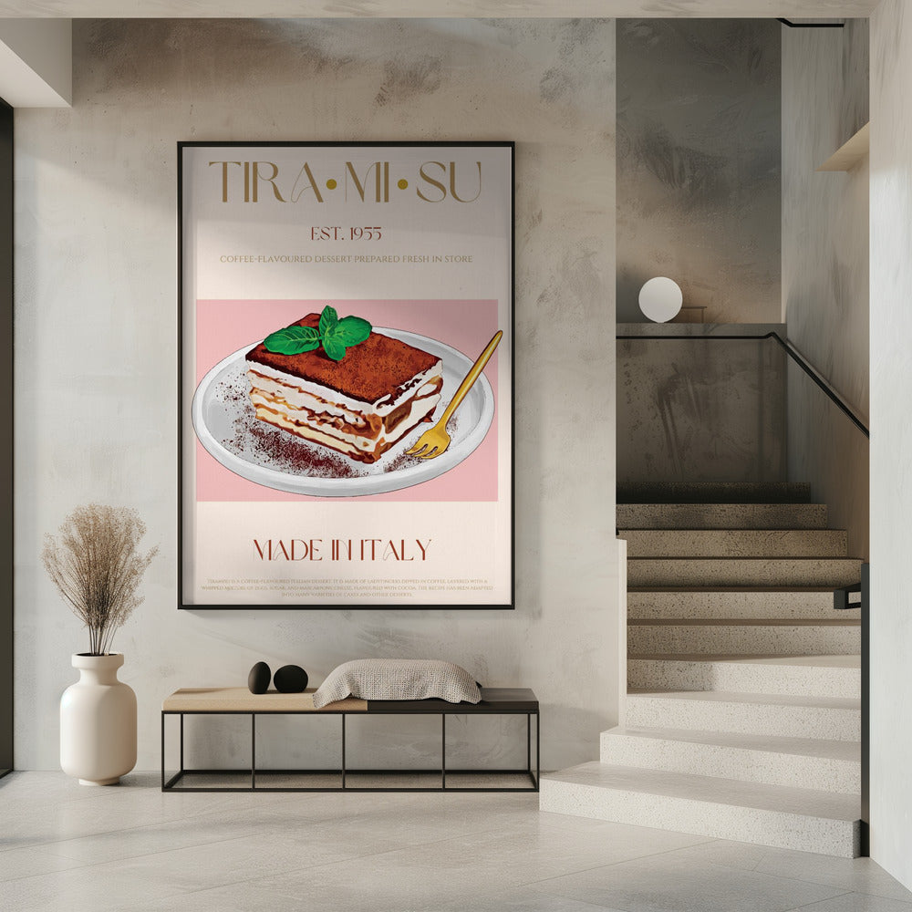 Klassischer italienischer Tiramisu-Druck | Poster