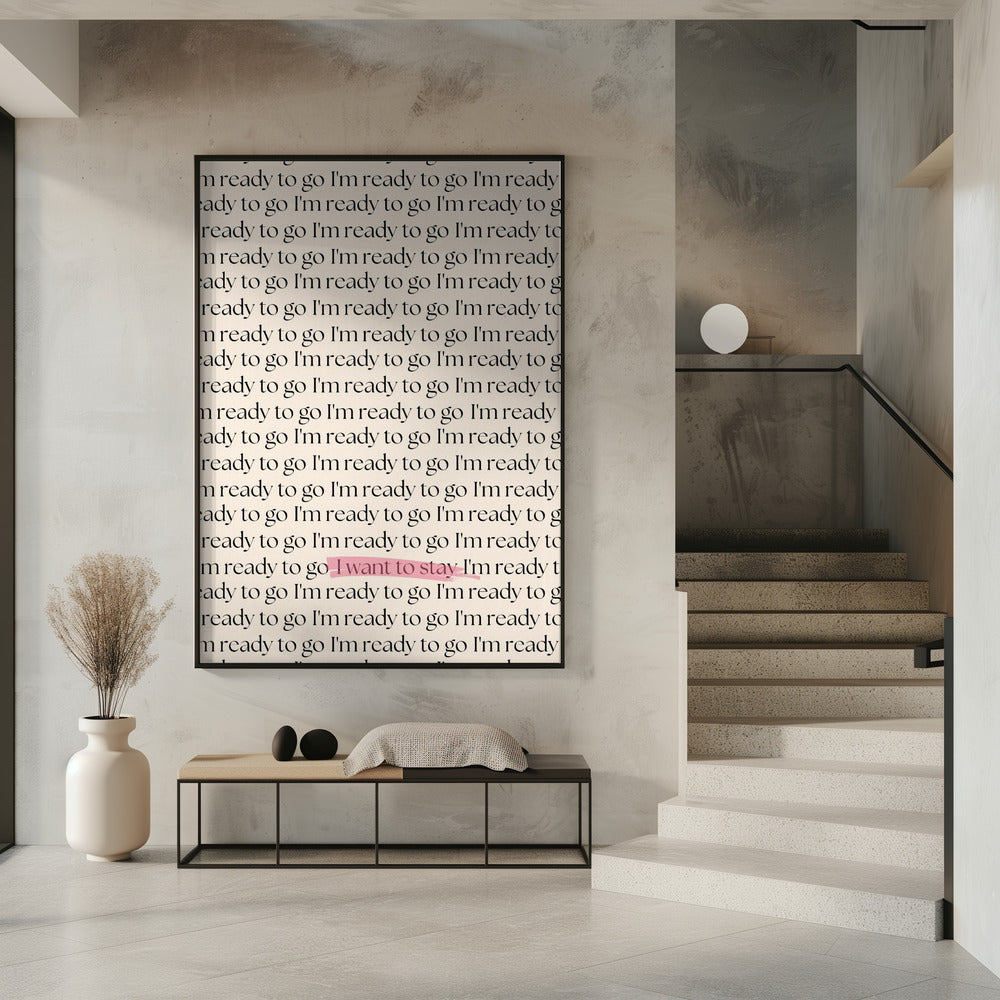Hin- und hergerissen zwischen den Pfaden | Poster