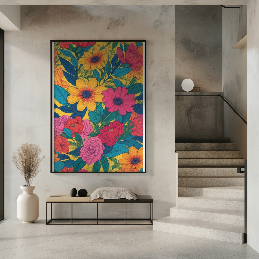 Lebendige Blüte | Poster