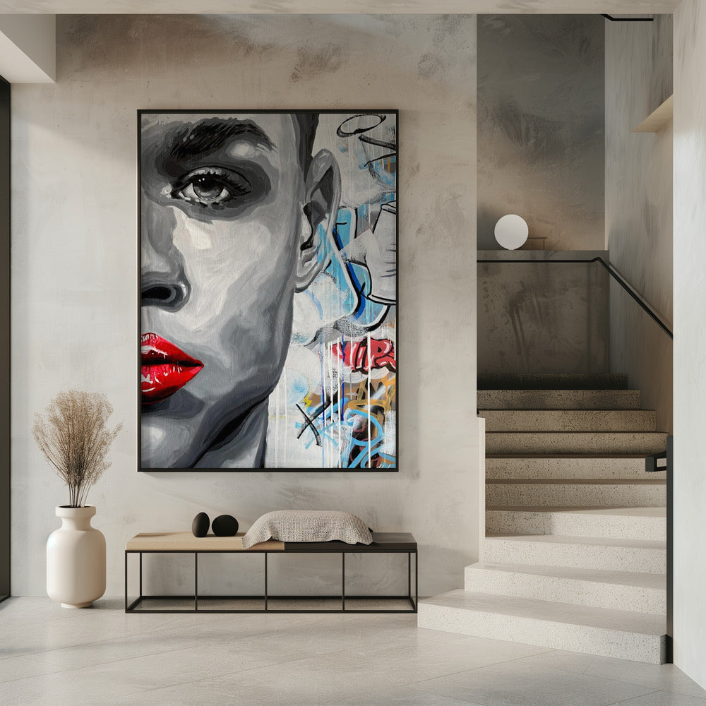 Lebendiger Graffiti-Blick | Poster