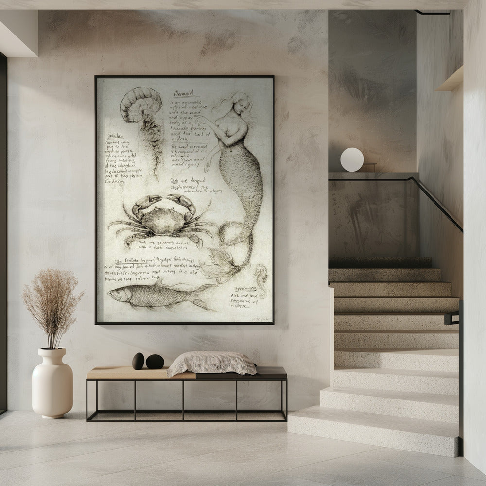 Mythische und Meerestiere | Poster