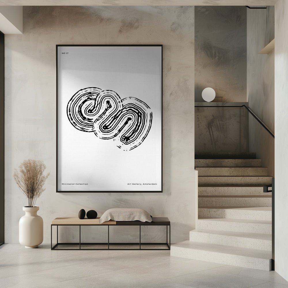 Monochromes Labyrinth 17 | Poster