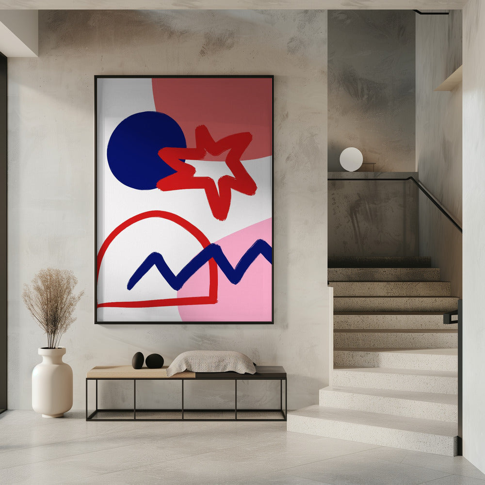 Kräftige geometrische Formen | Poster