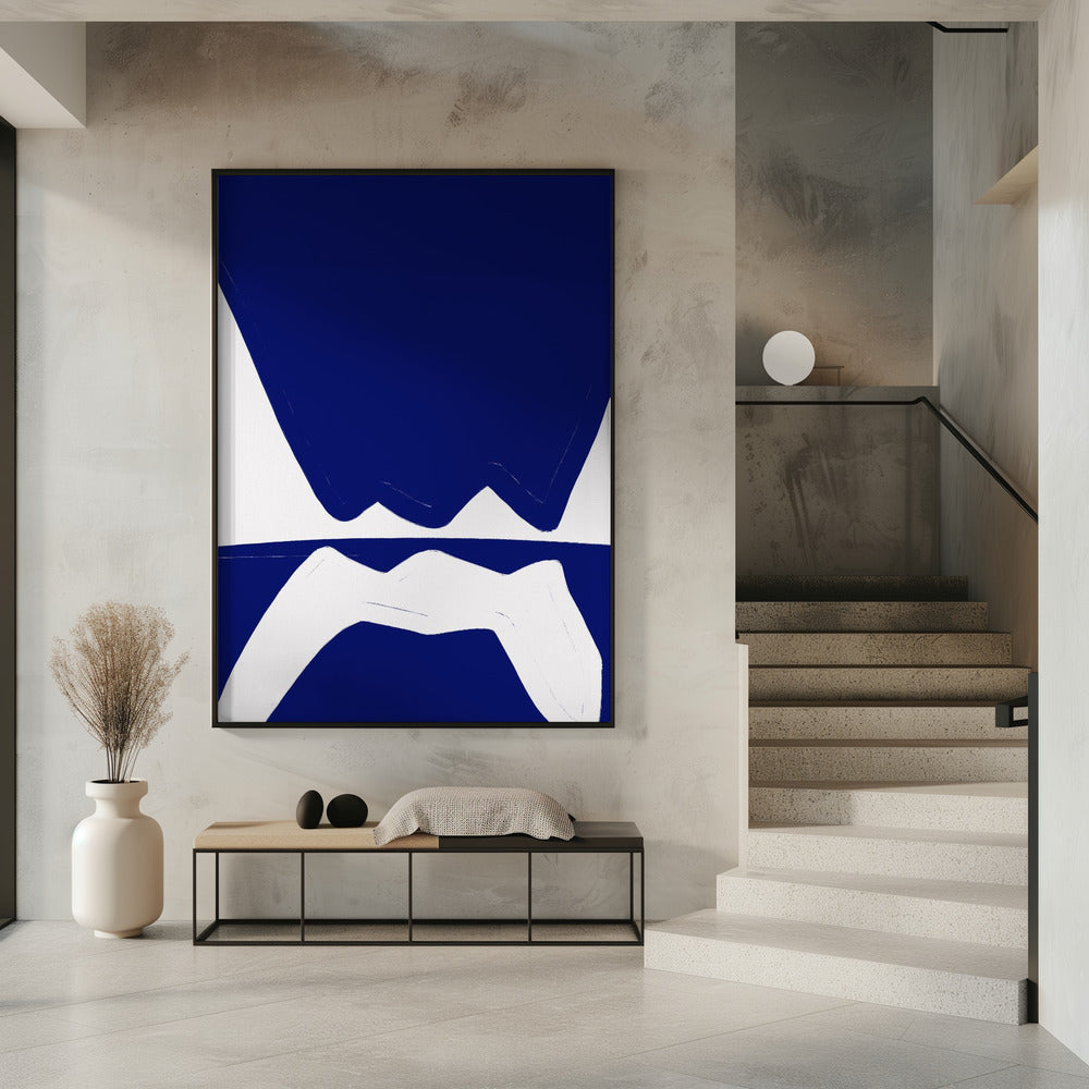 Blaue Wellen Harmonie | Poster