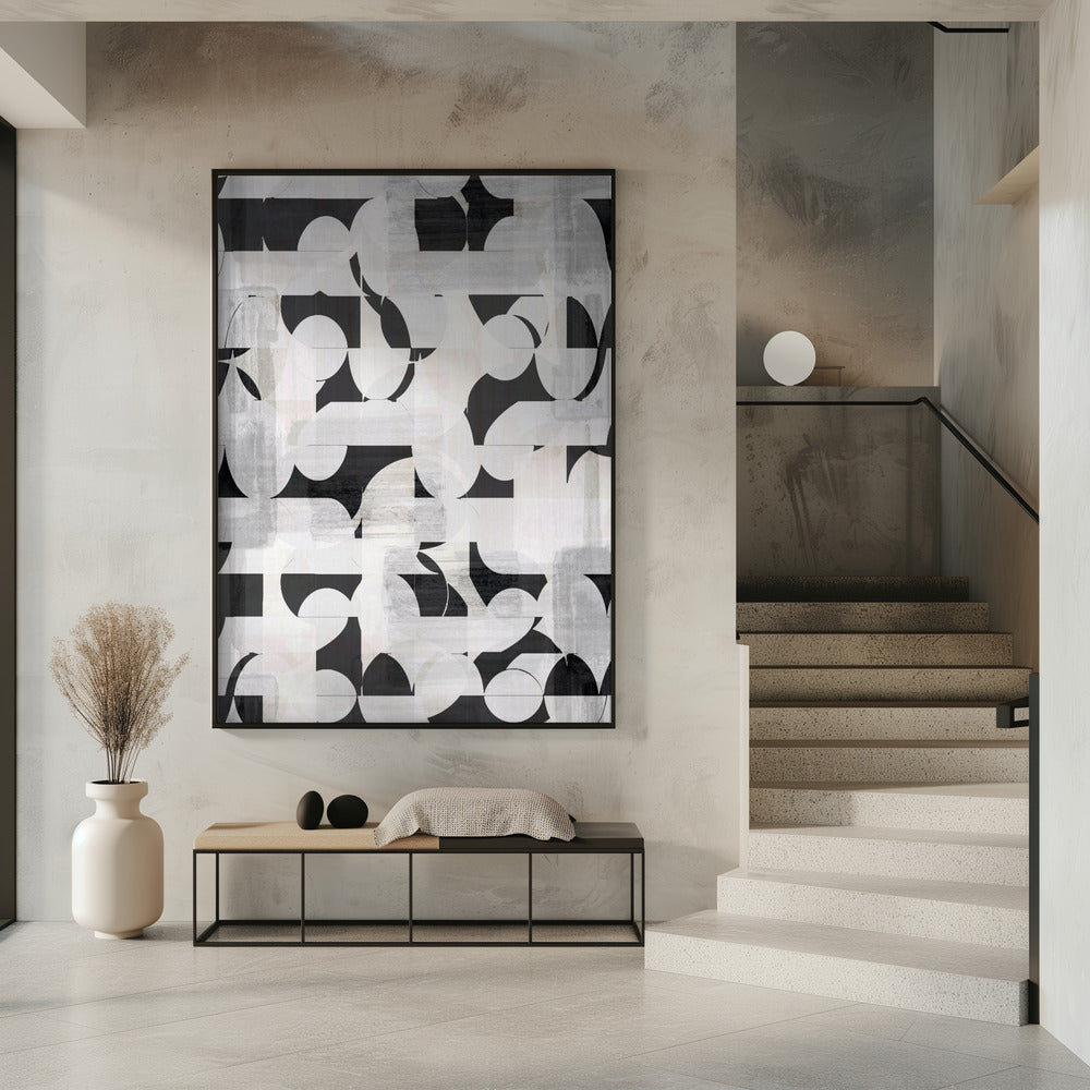 Geometrische Formen und monochrome Töne | Poster