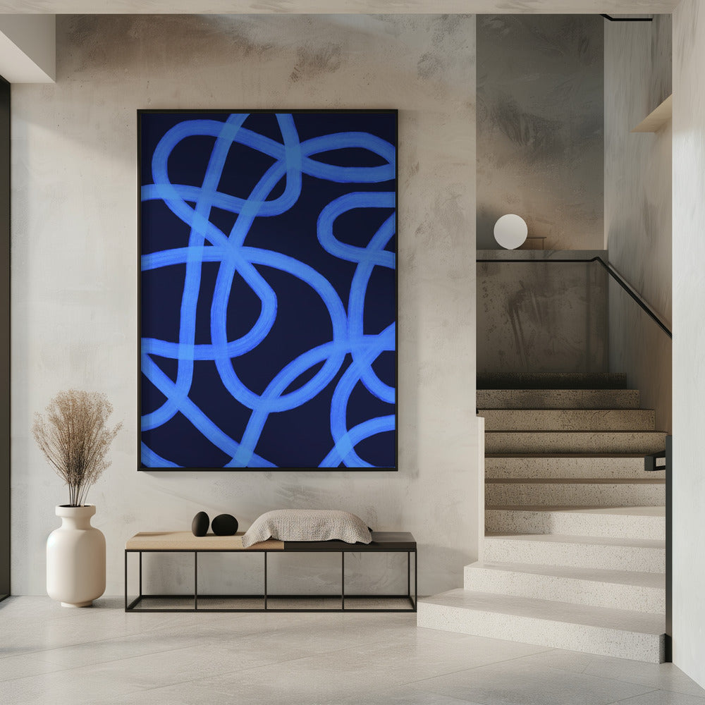 Blaue Labyrinthpfade | Poster