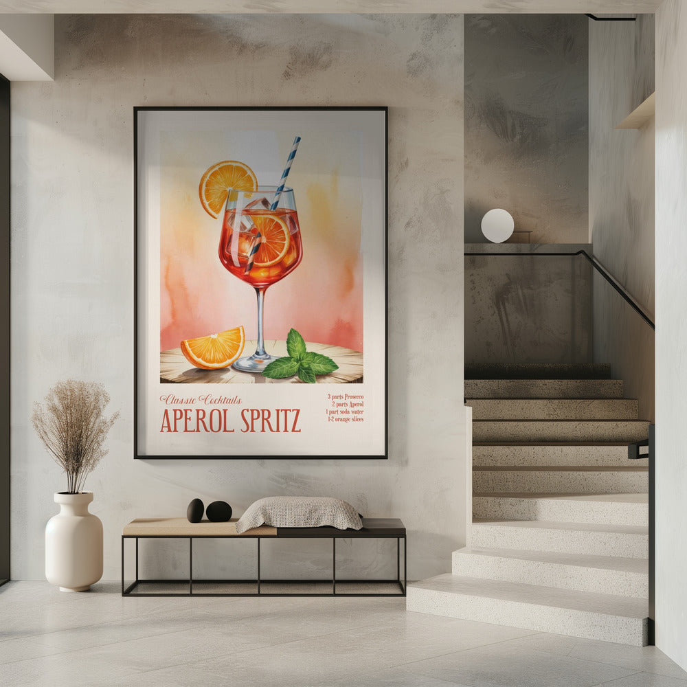 Klassische Cocktails - Aperol Spritz | Poster