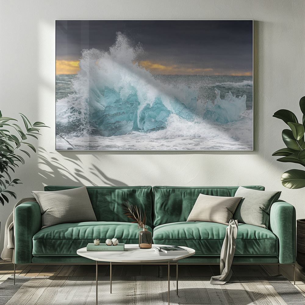 Eisige Welle | Leinwand