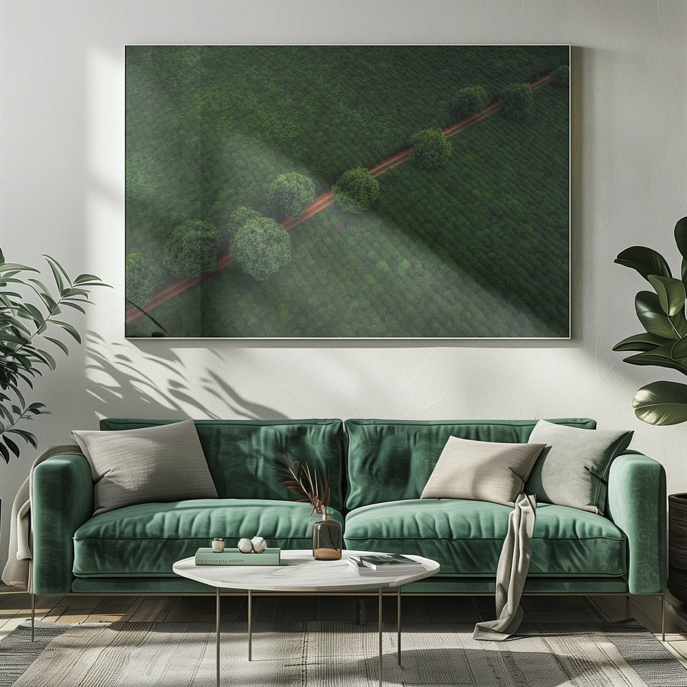 Grüne Perlen | Leinwand