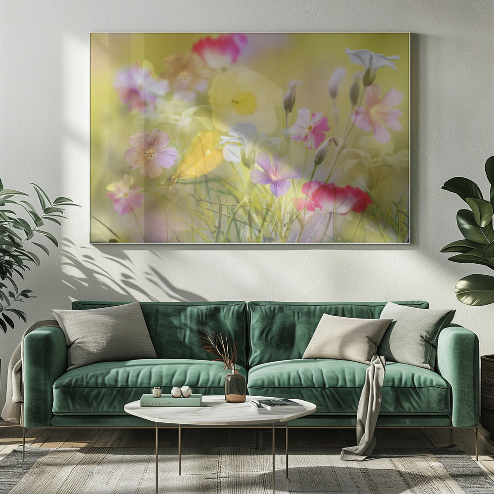 Tiny garden in a summer field | Canvas