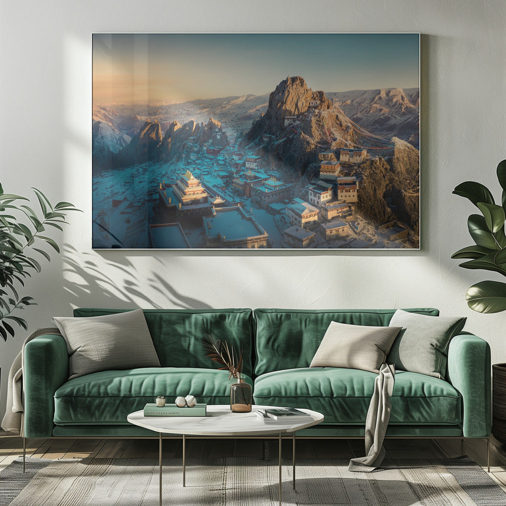 Tibetischer Tempel 《崷崒孜珠》 | Leinwand