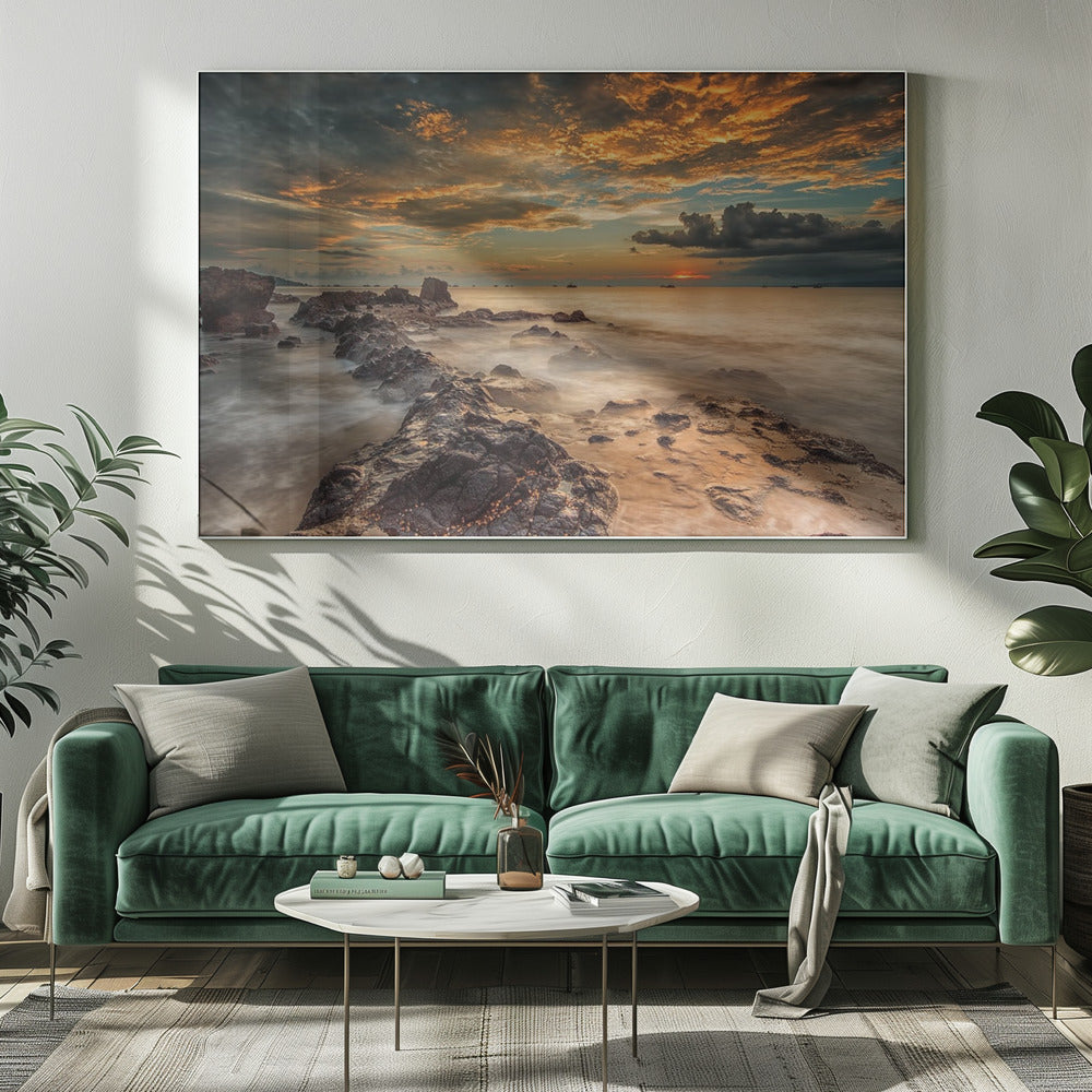 Wütender Strand | Leinwand