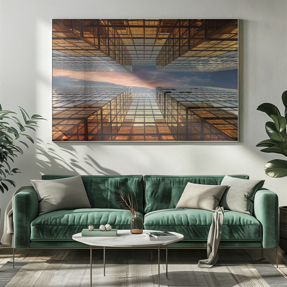 Goldene Spiegel | Leinwand