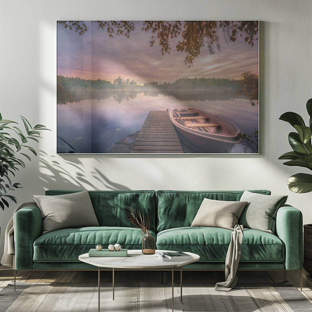 Bunter See | Leinwand