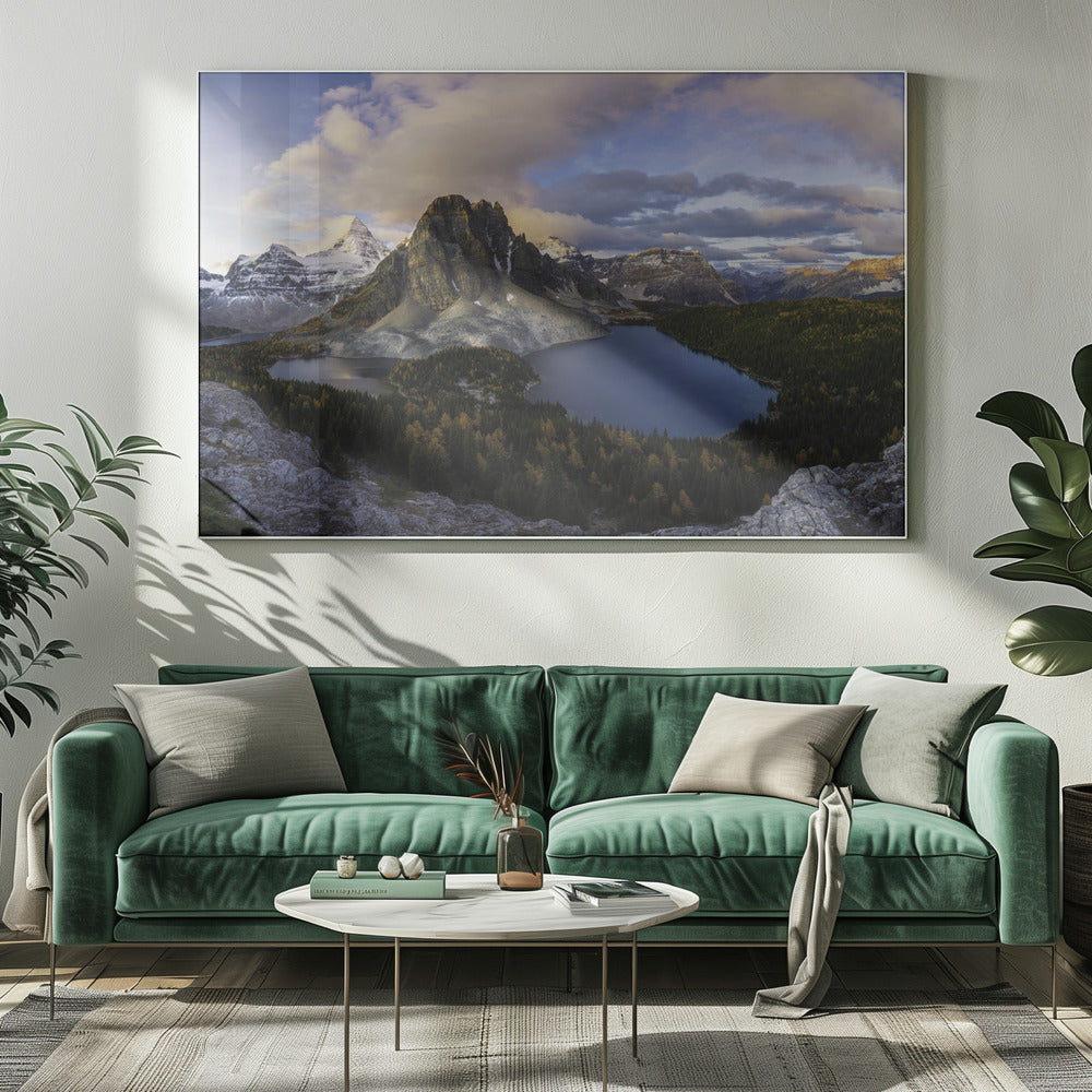 Sonnenaufgang am Mount Assiniboine | Leinwand