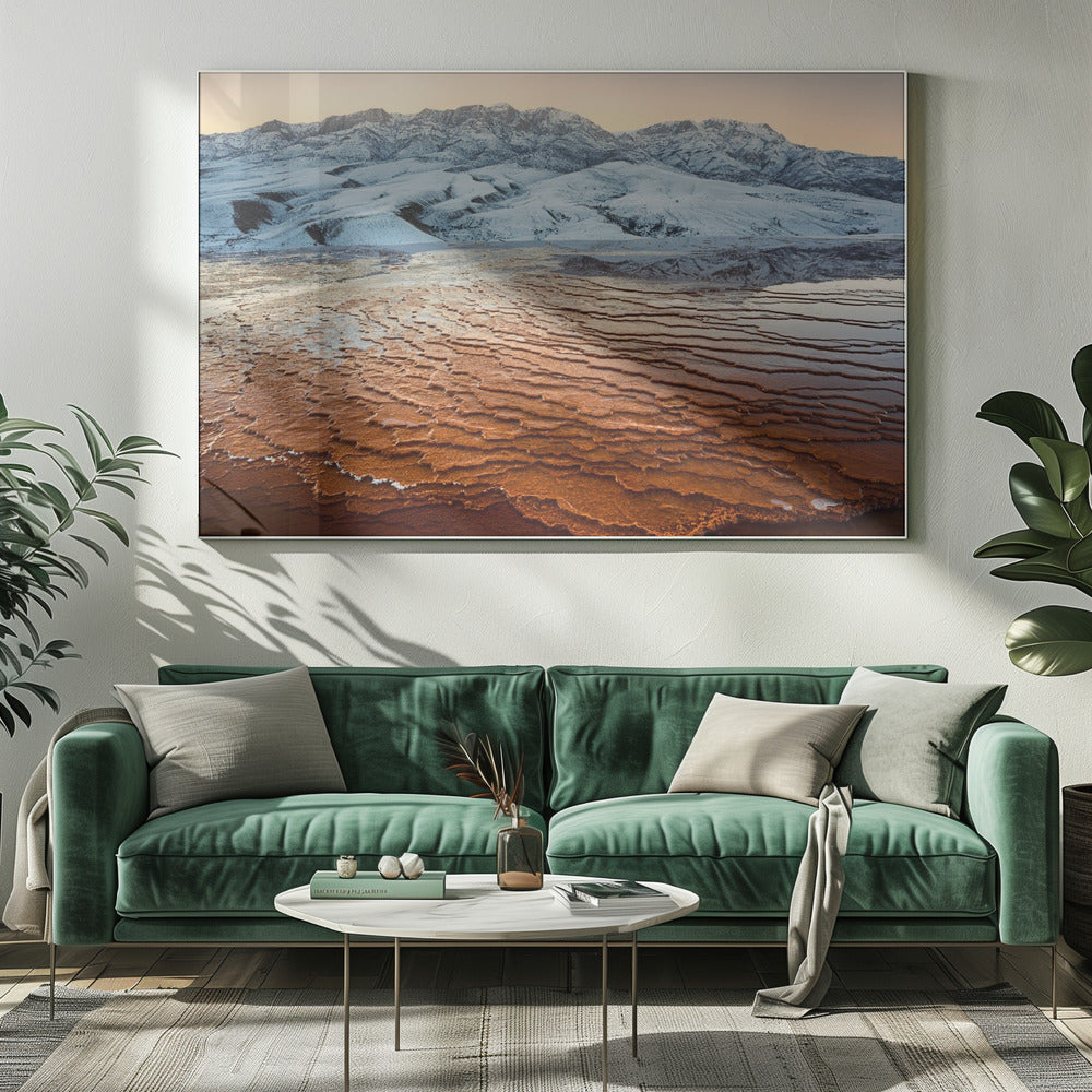 Badab-e Surt Textur | Leinwand