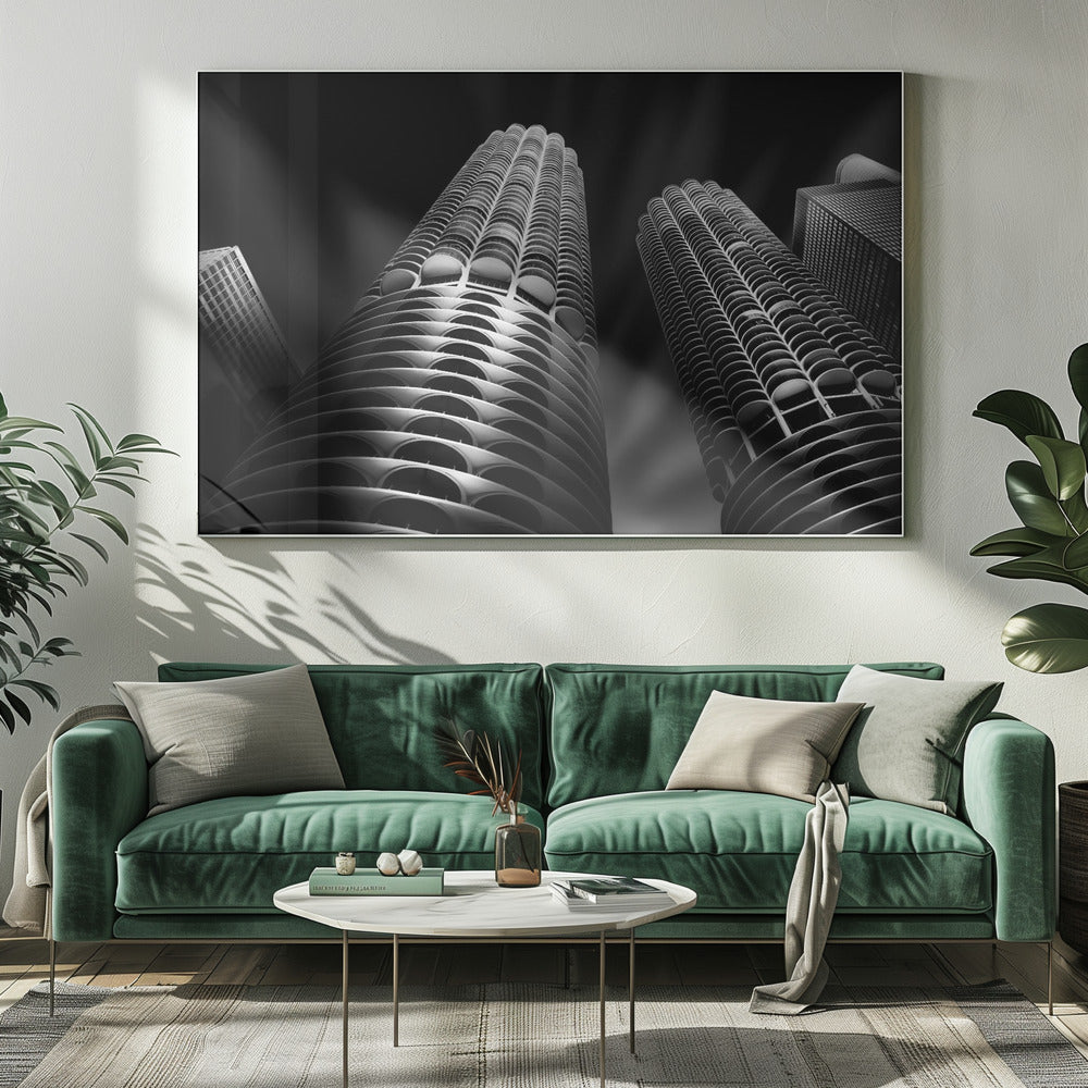 Marina City (Maiskolben) | Leinwand