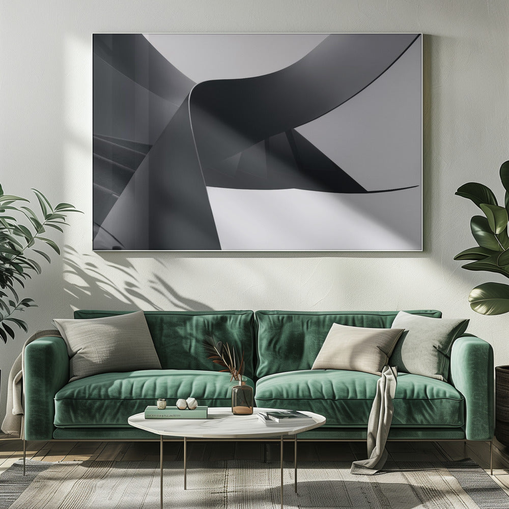 Divergierende Linien | Leinwand