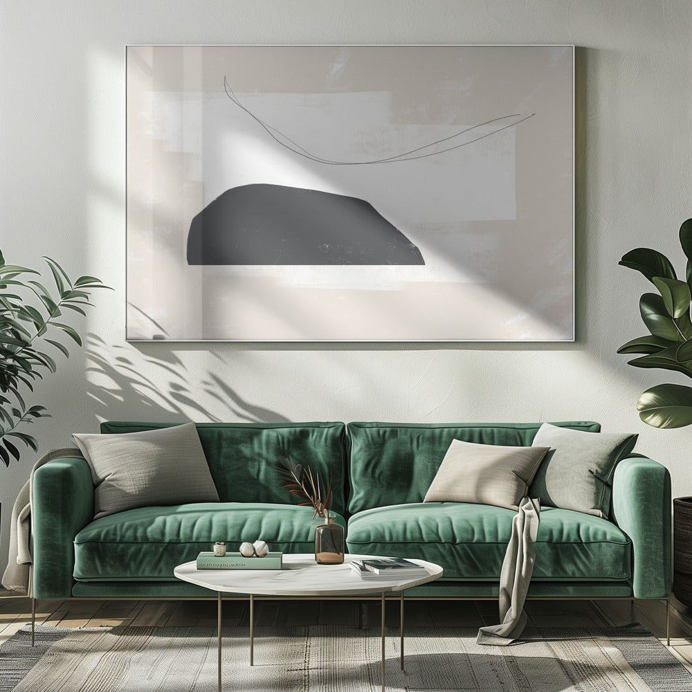 Schwarze geometrische Formen | Leinwand