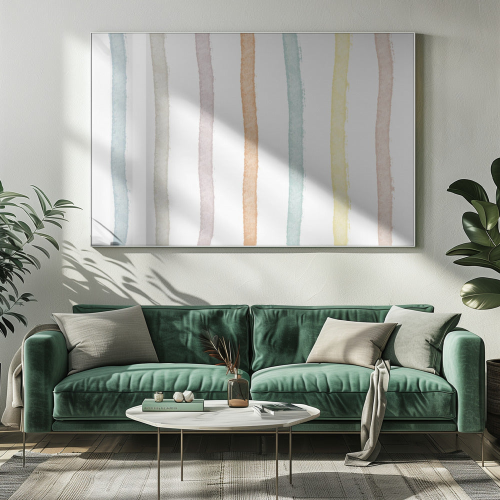 Bunte Linien | Leinwand