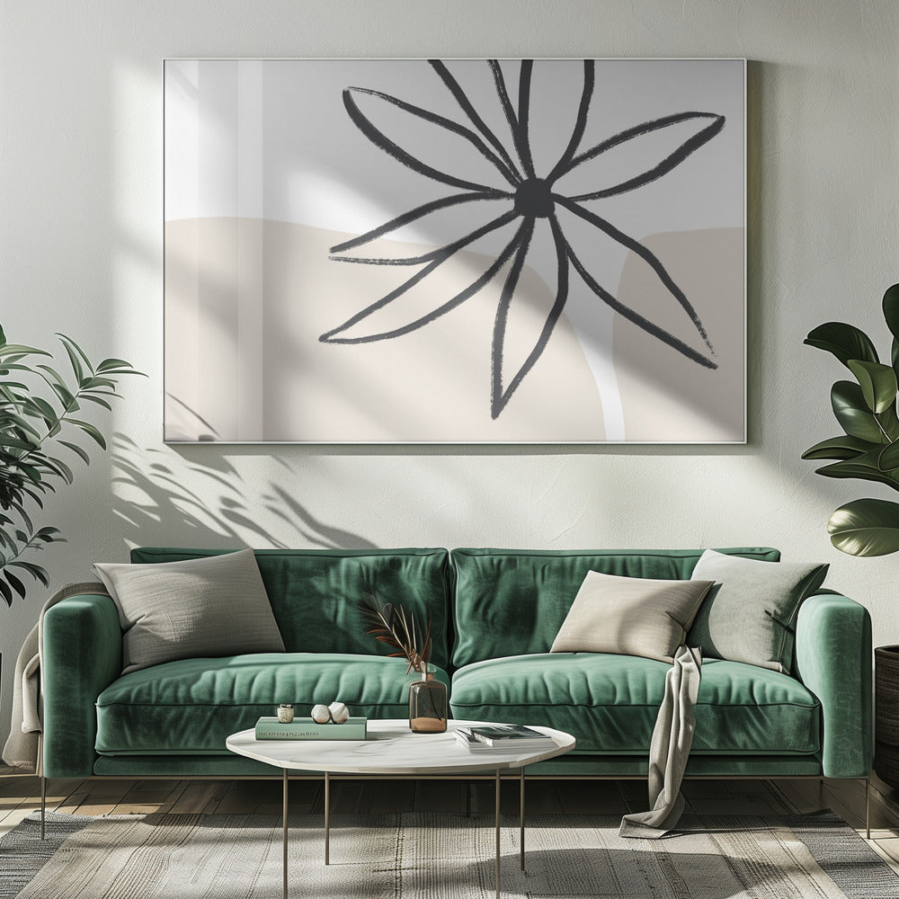 Blume und Creme | Leinwand