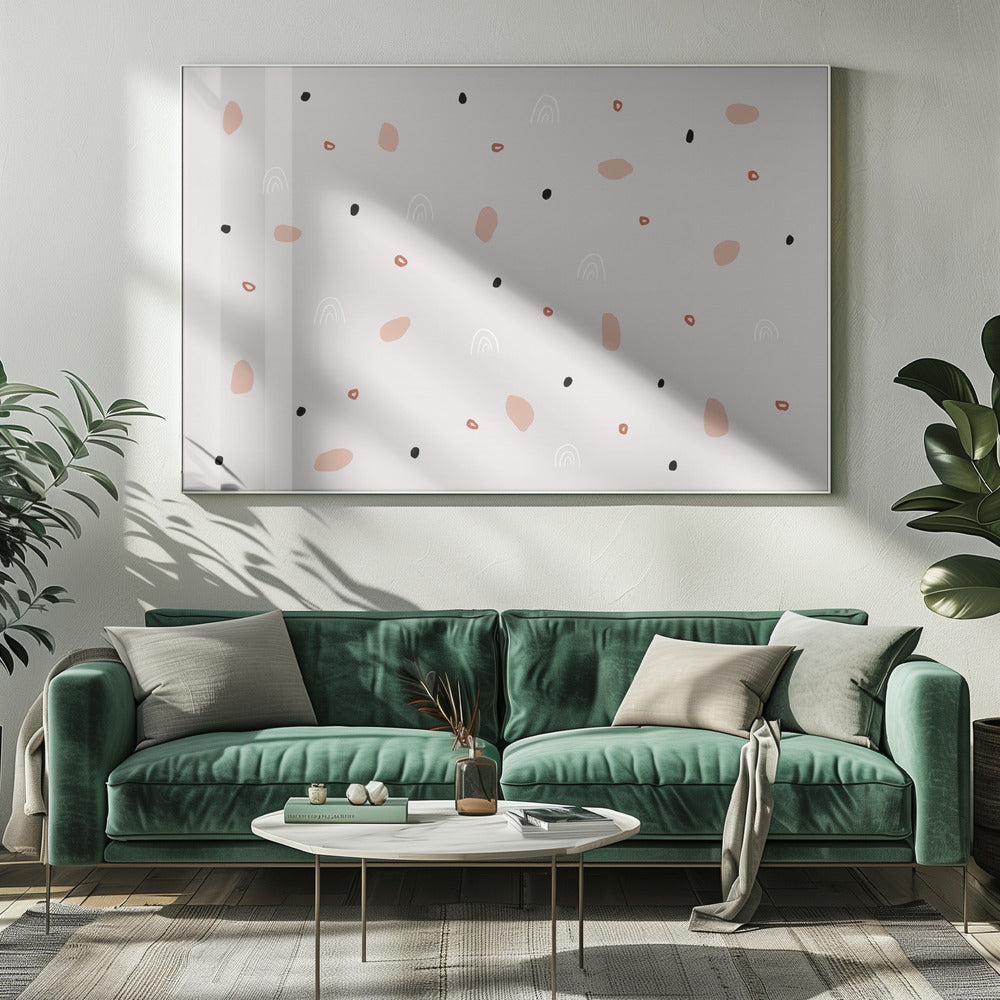 Verstreute organische Formen | Leinwand