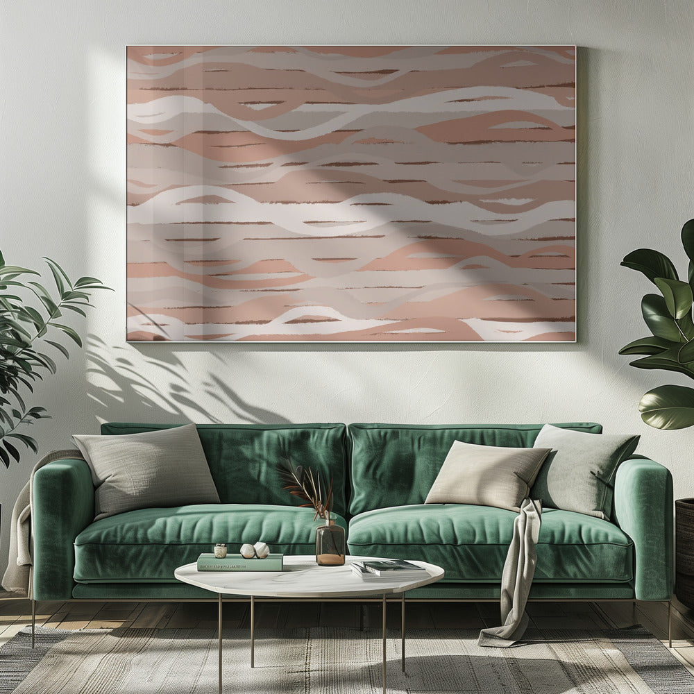 Erdige Wellen | Leinwand