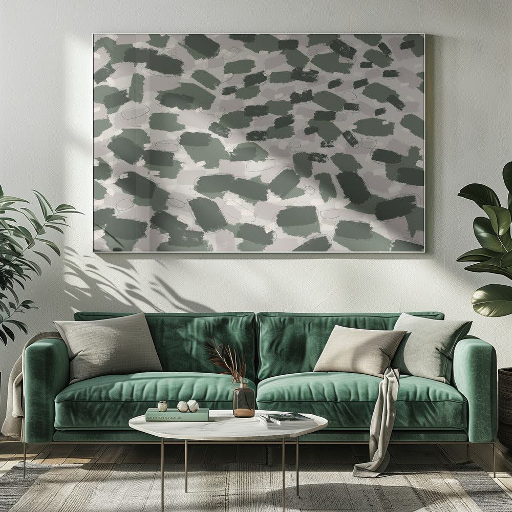 Muted Forest Brush | Canvas