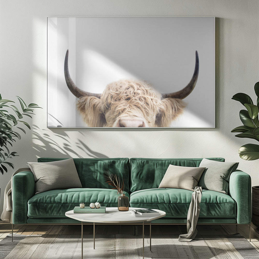 Guckende Kuh | Leinwand