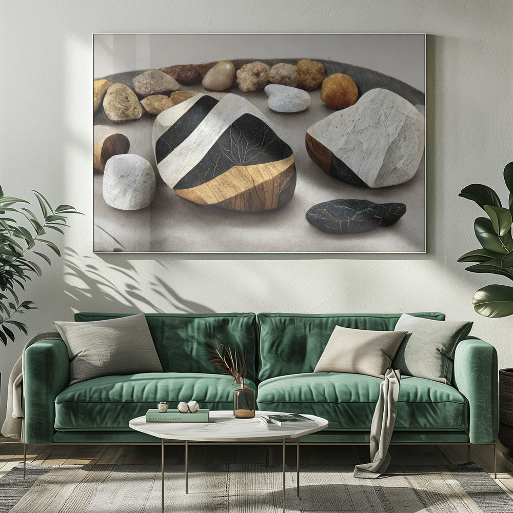 Geschichtete Steinlandschaft | Leinwand