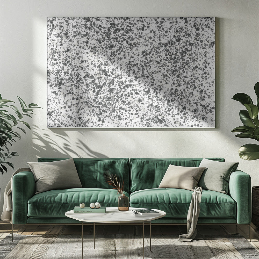 Monochrome Sprenkel | Leinwand
