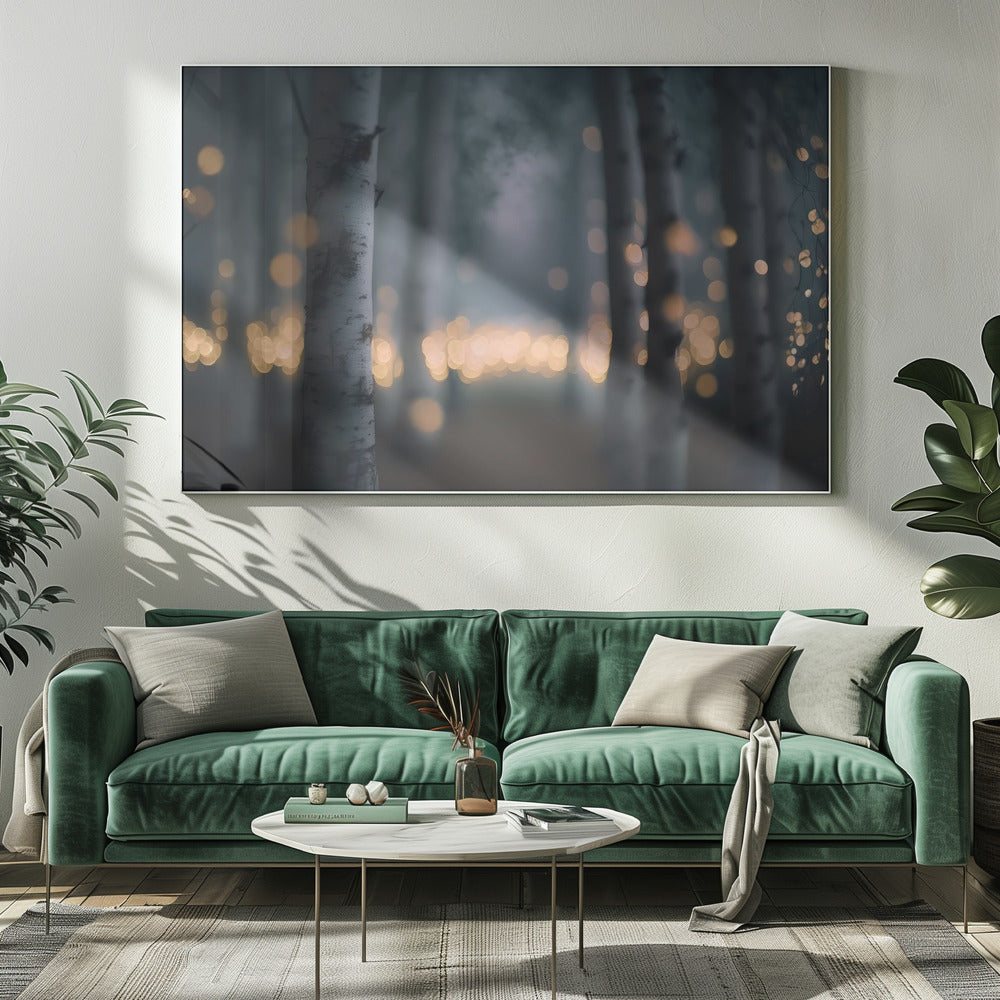 Verzauberter Leuchtwald | Leinwand